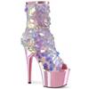 Pleaser - ADORE1031SSQ Bottes de plateforme, Pole dance chaussures - Chaussures de pole dance - Rose/Couleur chrome Product image